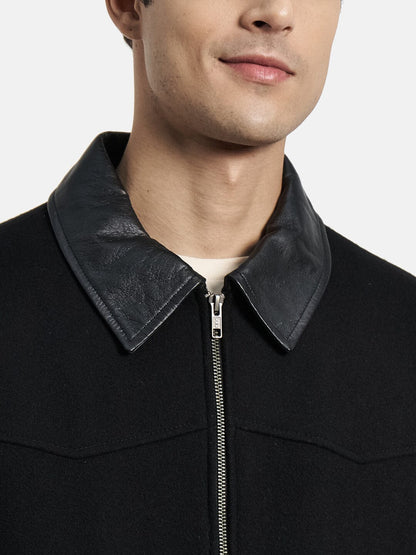 Varsity Letterman Black Jacket