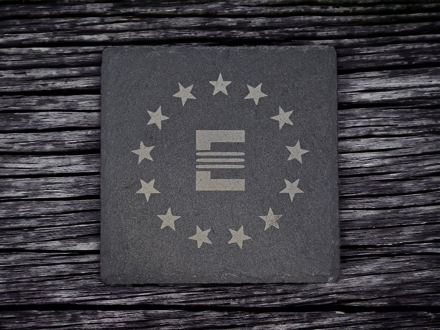 Wasteland Factions Slate Coaster Set (4pc) – Choose Your Allegiance