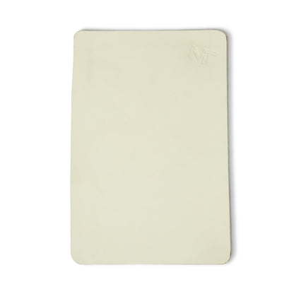 Ivory Elegance Leather Desk Mat + Mouse Pad