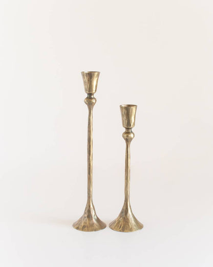 Gemini Hand-Forged Iron Candle Stands | Set of 2 - Patrian Supply Co.