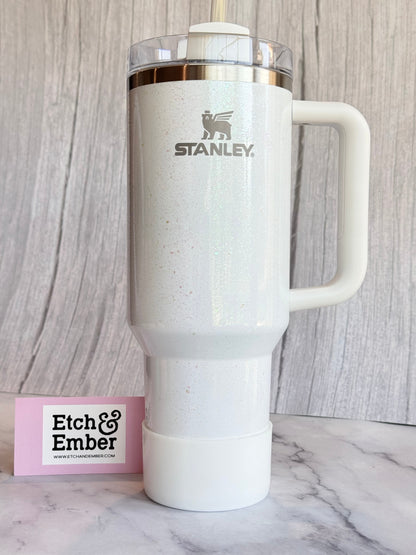 WHITE SHIMMER SMOOTH Tumbler Boot -fits 20-40oz New!