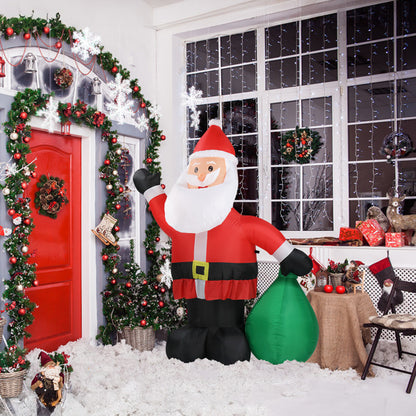 6ft Gift Santa Claus 4 LED Lights Christmas Inflatable Decoration - Patrian Supply Co.