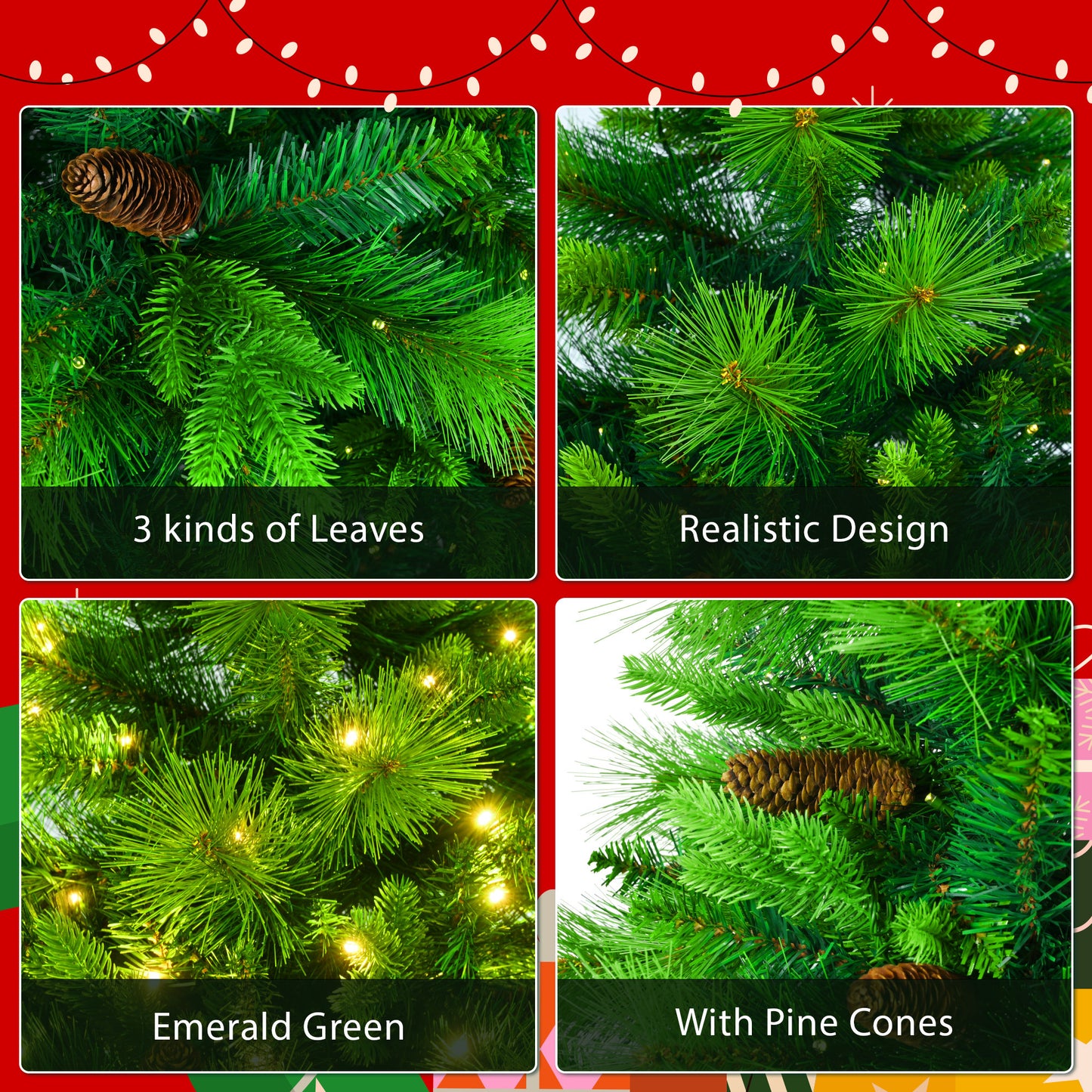 6 Feet Long Grass Green Christmas Tree - Patrian Supply Co.