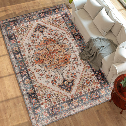 Area Rug 8x10, Machine Washable Rug