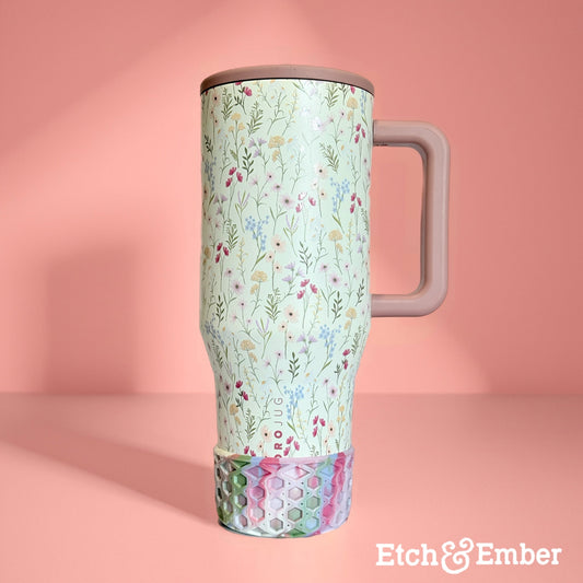 Wildflower WAFFLE Tumbler Boot -fits 20-40oz