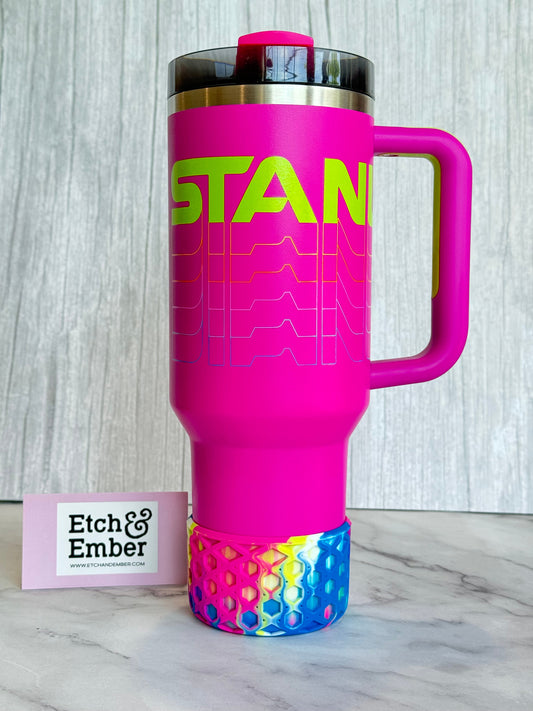 VIOLET REVERB REMIX WAFFLE Tumbler Boot -fits 20-40oz