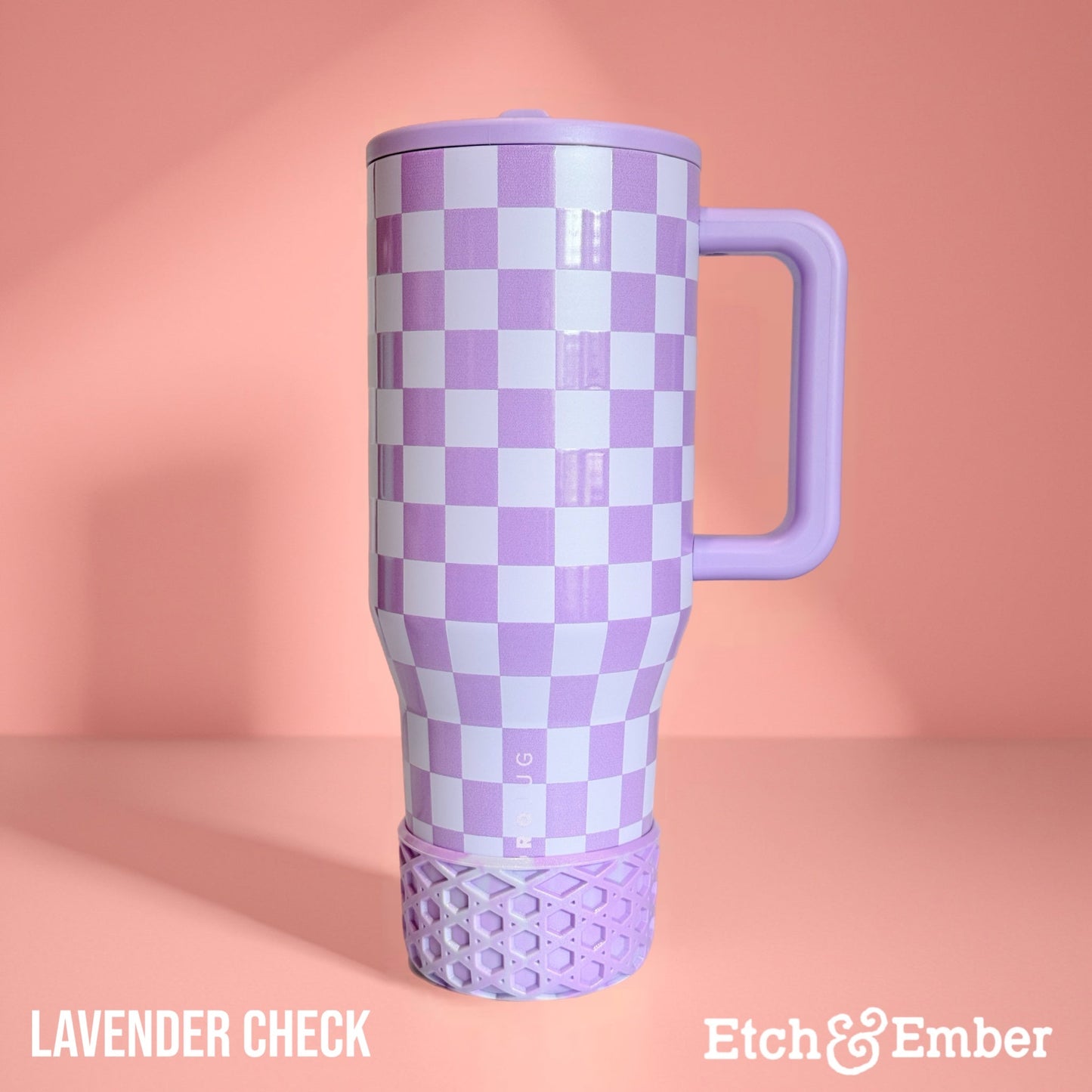 Lavender Check Remix WAFFLE Tumbler Boot -fits 20-40oz