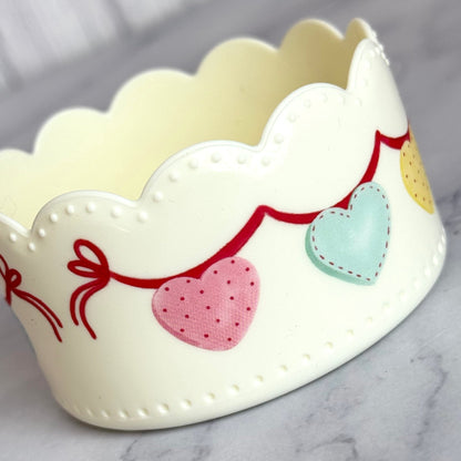 Heart Bunting Scallop Tumbler Boot -fits 20-40oz