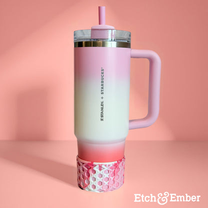 Strawberry Swirl WAFFLE Tumbler Boot -fits 20-40oz