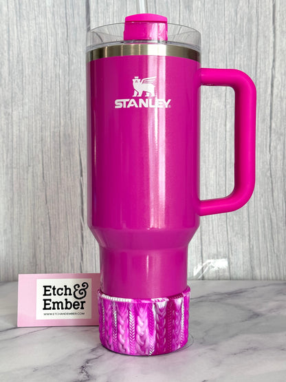 Punch Shimmer Remix MACRAME Tumbler Boot -fits 20-40oz