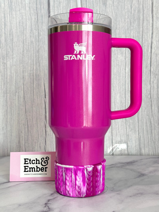 Punch Shimmer Remix MACRAME Tumbler Boot -fits 20-40oz
