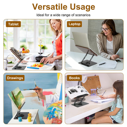 Book Stand for Reading Foldable Wood Book Holder