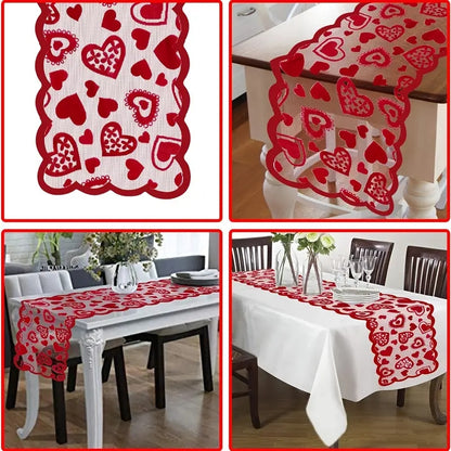 1pc Valentines Day Decorations Table Runner 13 X 72 Inch