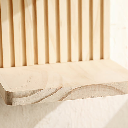 2 Wooden Double Wall Shelves