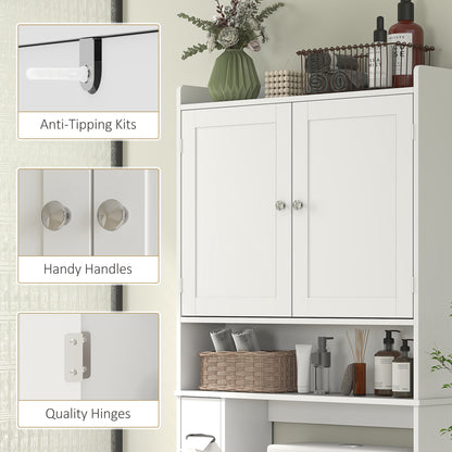 Modern Over The Toilet Storage Cabinet With 2 Doors - Patrian Supply Co.