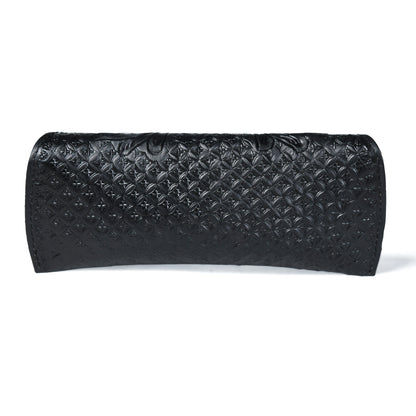 Black Textured Leather Sunglasses Cover