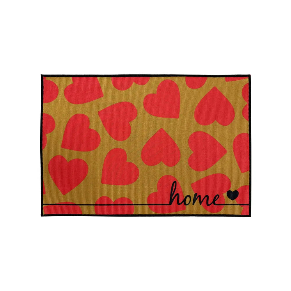 1 PC Heart Pattern Valentine's Day Non-Slip Doormat