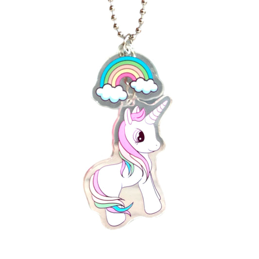 Rainbow & Unicorn Charm - Tumbler Handle Charm