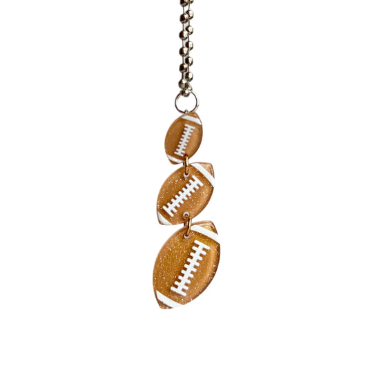 FOOTBALL Charm - Tumbler Handle Charm