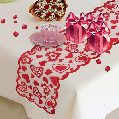 1pc Valentines Day Decorations Table Runner 13 X 72 Inch