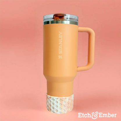 Peaches & Cream Waffle Tumbler Boot -Fall fits 20-40oz