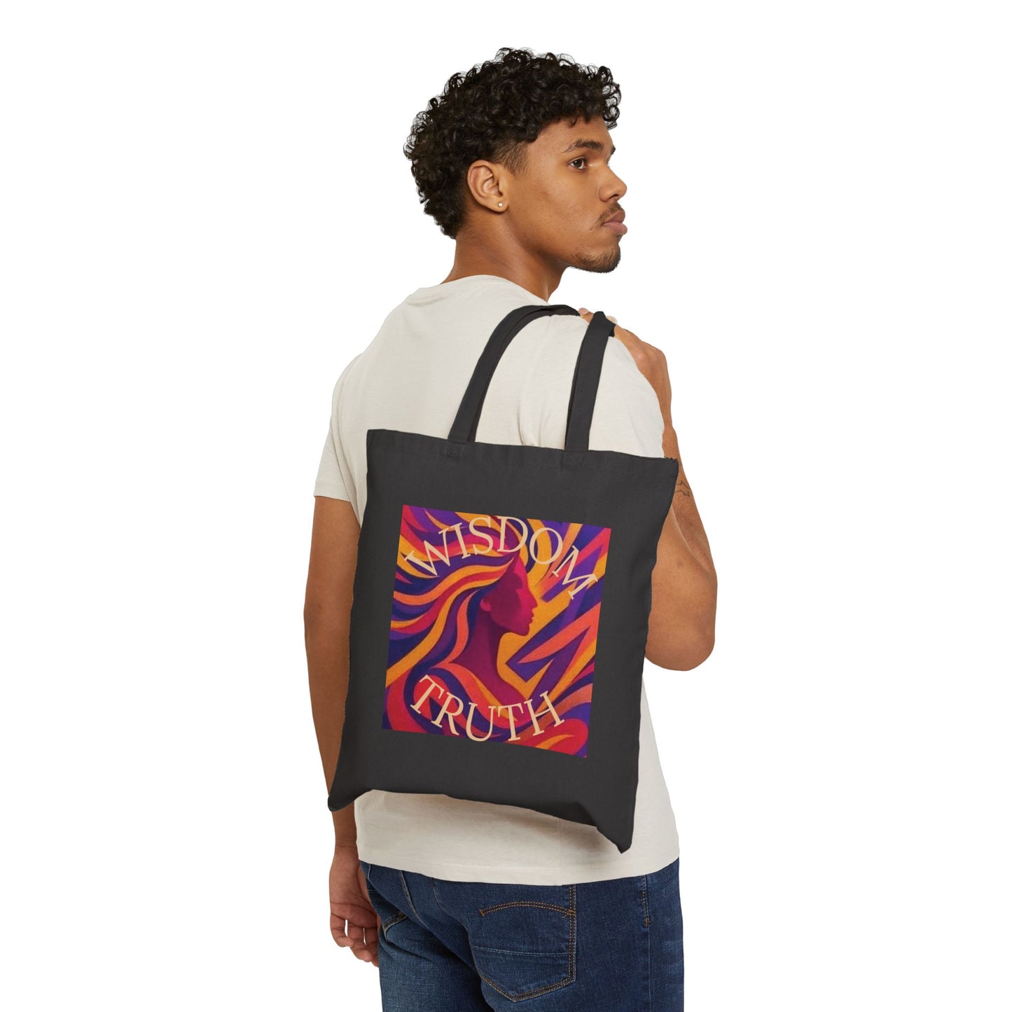 Wisdom & Truth Cotton Canvas Tote Bag