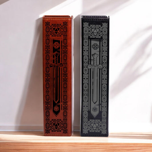 Fighter Faux Leather Dice Vault