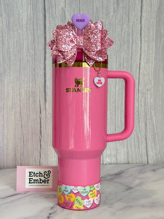 CONVERSATION HEARTS Tumbler Boot -fits 20-40oz