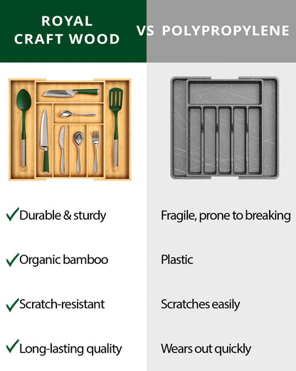 Expandable Silverware Organizer (8 Slots)