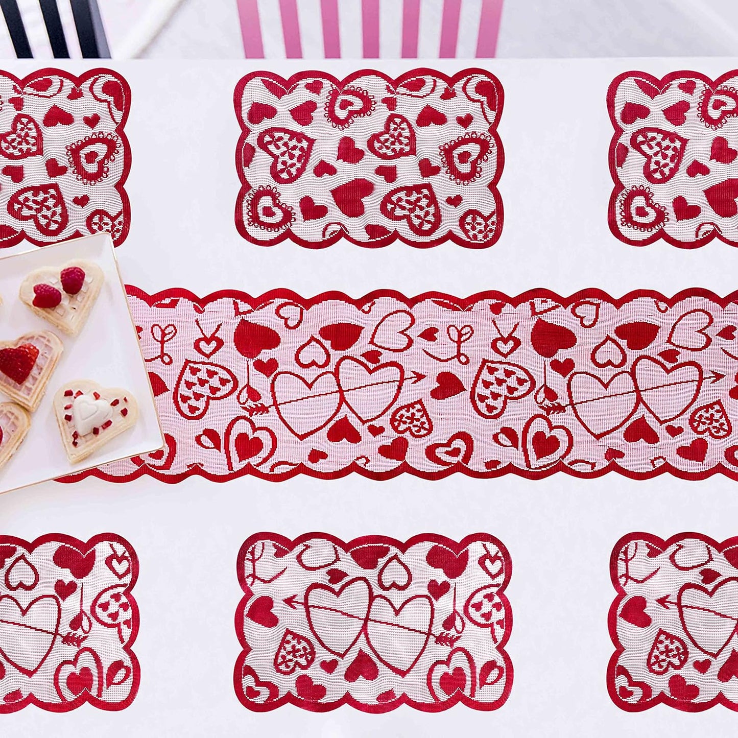 1pc Valentines Day Decorations Table Runner 13 X 72 Inch