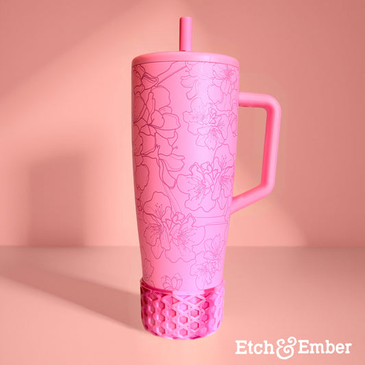 Pucker Pink WAFFLE Tumbler Boot -fits 20-40oz