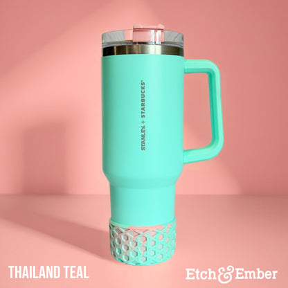 Thailand Teal Remix WAFFLE Tumbler Boot -fits 20-40oz