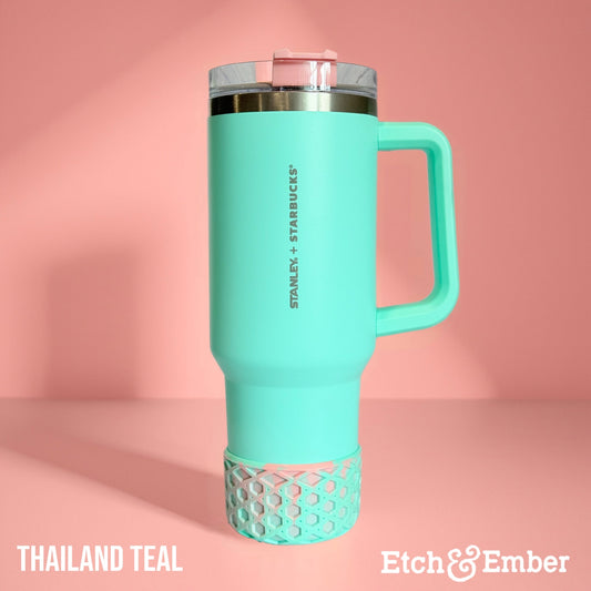 Thailand Teal Remix WAFFLE Tumbler Boot -fits 20-40oz