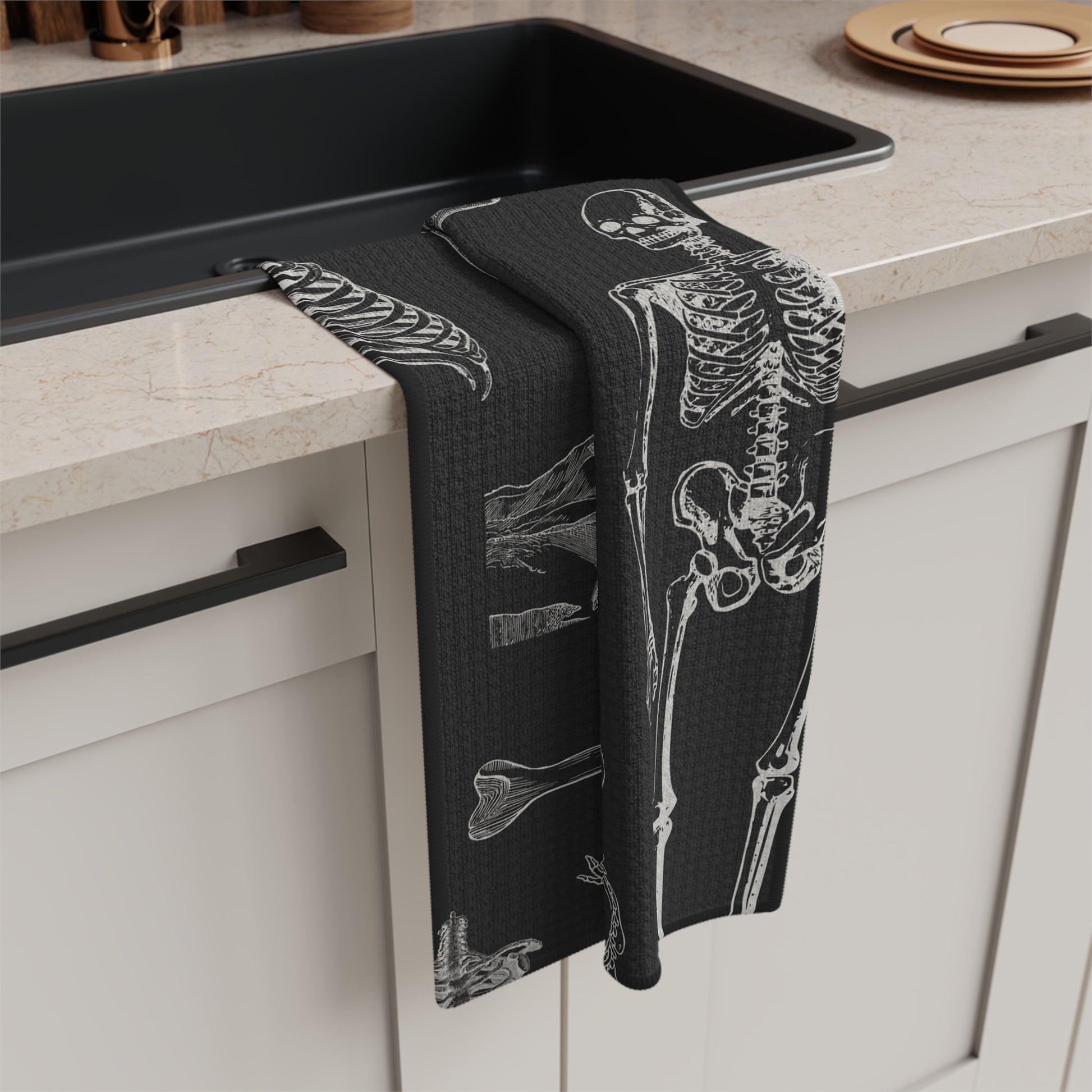 Halloween Skeleton Microfiber Tea Towel - Patrian Supply Co.