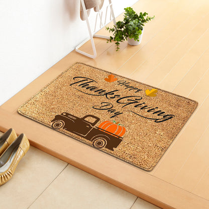 Thanksgiving Day Fall Autumn Pumpkin Doormat Thanksgiving - Patrian Supply Co.