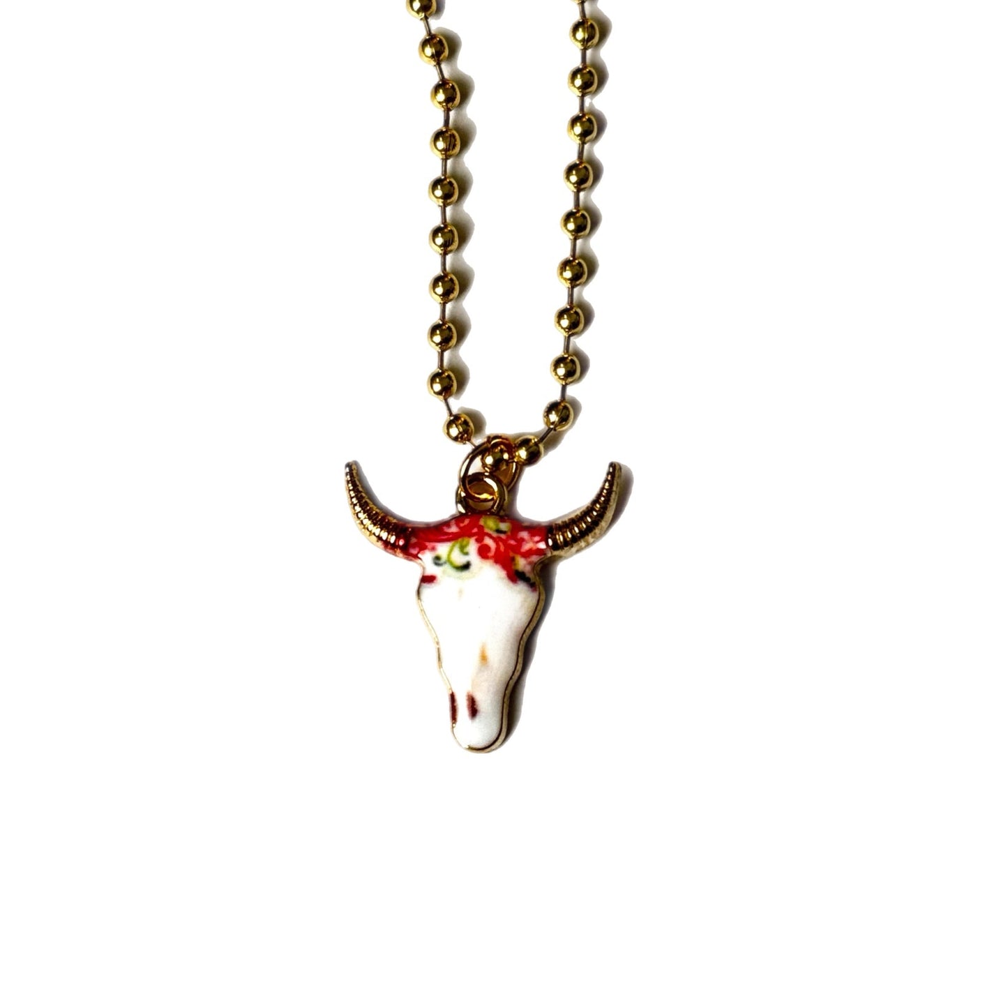 Cow Skull Charm - Tumbler Handle Charm