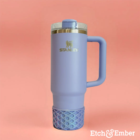 Comforting Purple Waffle Tumbler Boot -Fall fits 20-40oz