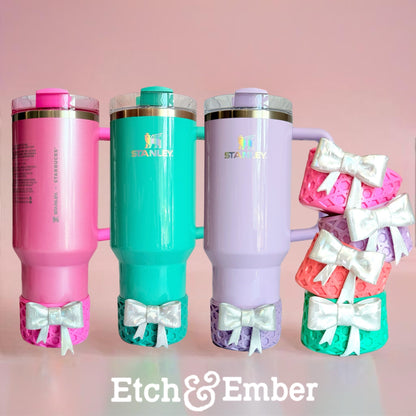 Pucker Peach Coquette WAFFLE Tumbler Boot -fits 20-40oz