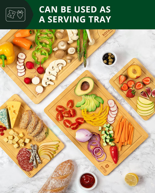 Cutting Board Set of 4, Bamboo