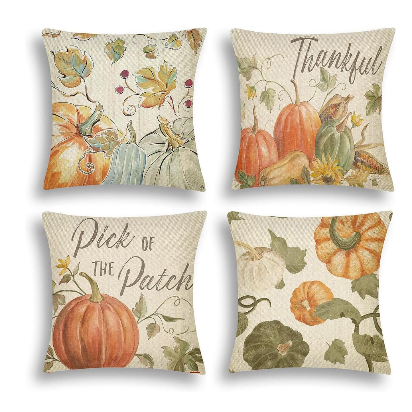 Autumn Harvest Series Pillowcase Style 2 Four-Piece Set - Patrian Supply Co.