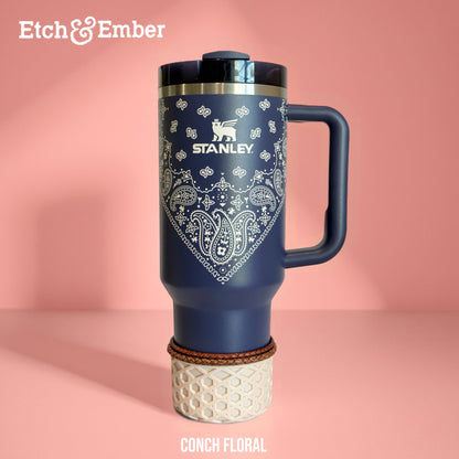 Conch Floral WAFFLE Tumbler Boot -fits 20-40oz