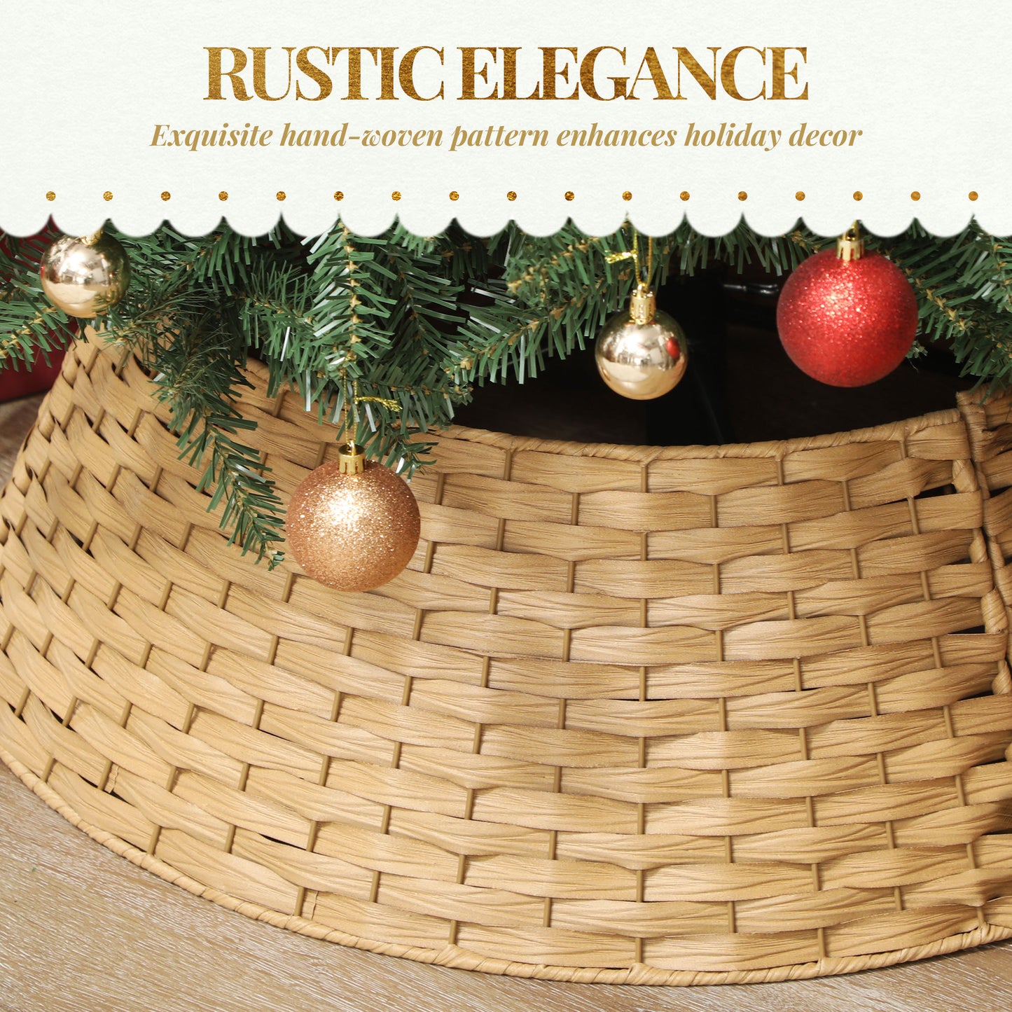 27 Inch Rustic Christmas Tree Skirt - Patrian Supply Co.
