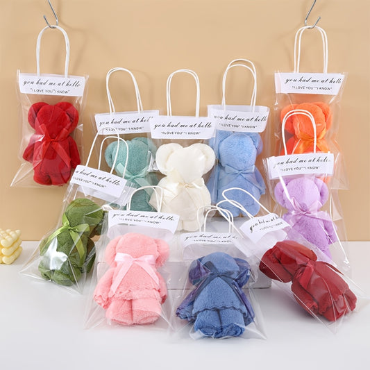 20 Piece Cute Bear Towel Gift Set