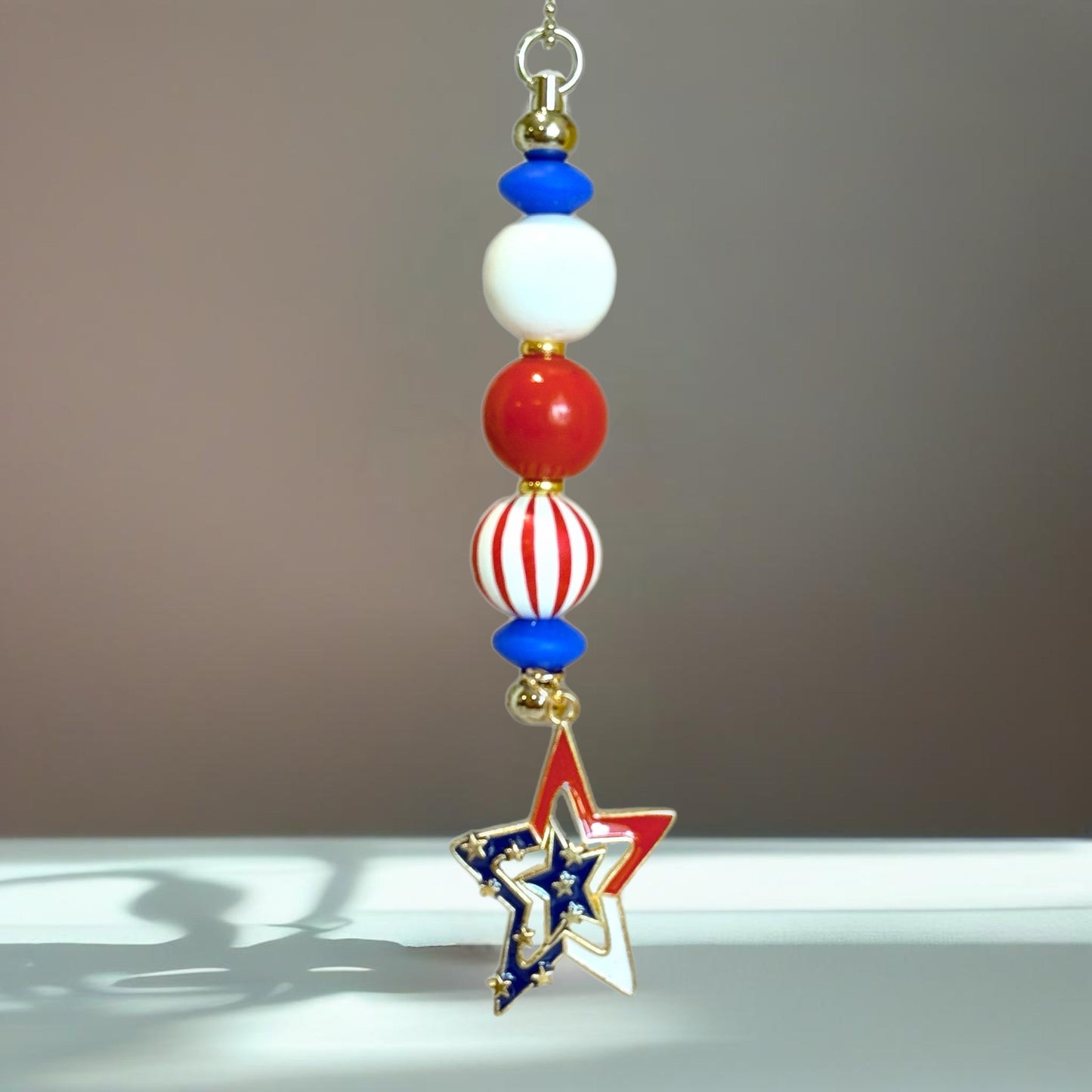 Stars & Stripes Bar Charm - Tumbler Handle Charm