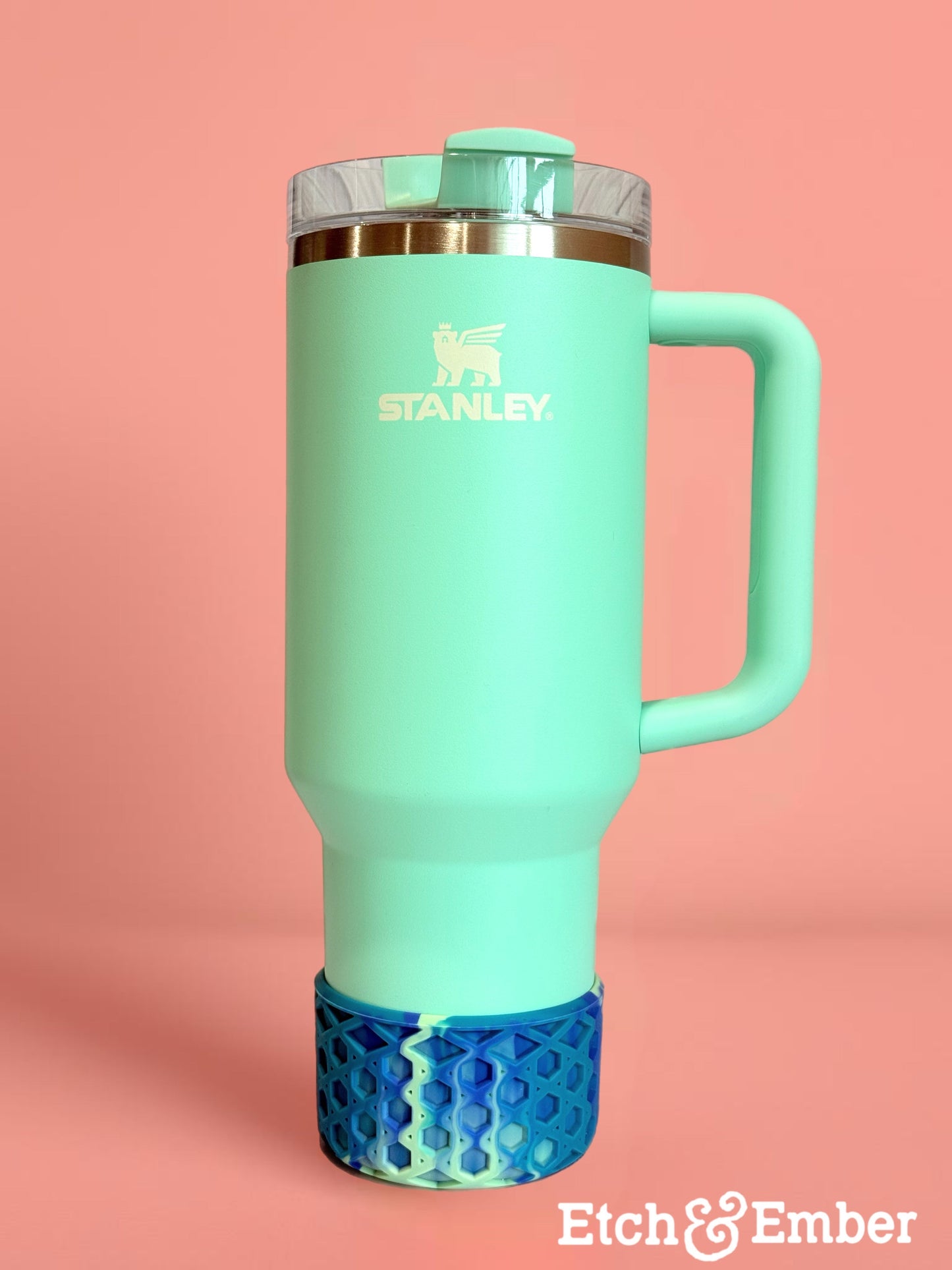 Coastal Teal WAFFLE Tumbler Boot -fits 20-40oz