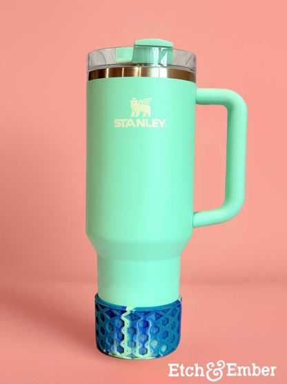 Coastal Teal WAFFLE Tumbler Boot -fits 20-40oz