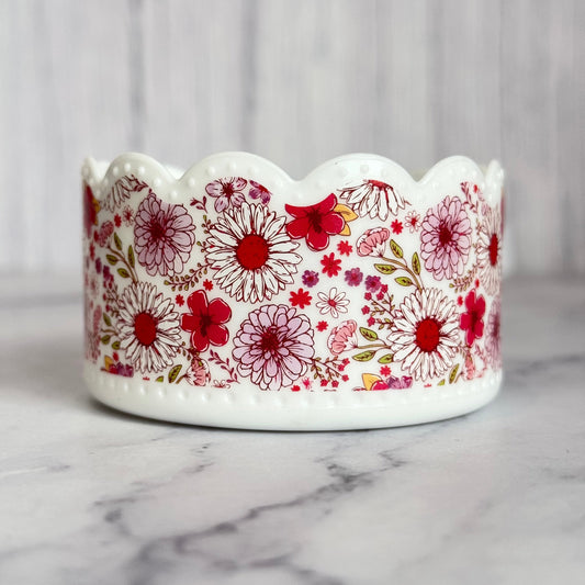 Floral Scallop Tumbler Boot -fits 20-40oz