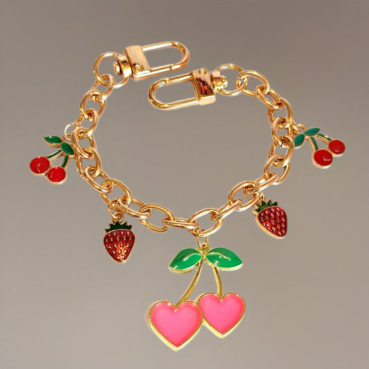 Cherry Love Deluxe Tumbler Charm Necklace