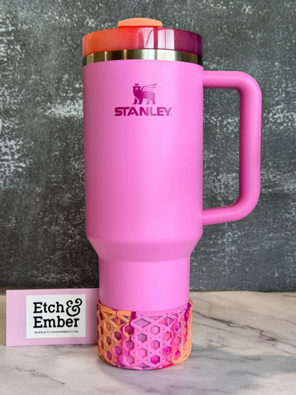 SWEET NECTARINE WAFFLE Tumbler Boot -fits 20-40oz New!