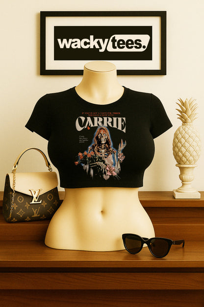 Carrie Taste for Terror Date With Horror Prom Queen Halloween Graphic Tee Shirt